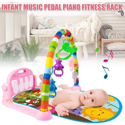 Baby Play Mat Toys for 0-3-6-12 Months Activity Jungle Gym Playmat Tummy Time Mat with Piano Newborn Infant Toy LBV