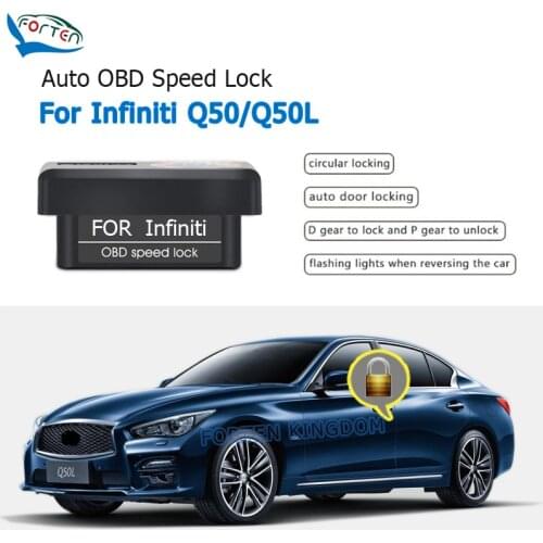 Forten Kingdom Car Auto OBD Plug And Play Speed Lock & Unlock Device 4 Door For Infiniti Q50/Q50L 2009-2016