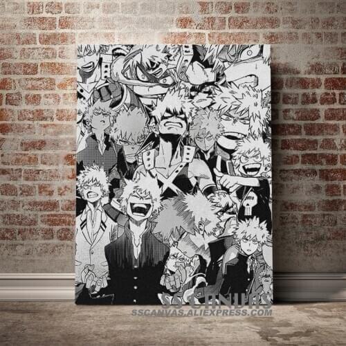 Katsuki Bakugo My Hero Academia BNHA Anime Canvas Painting Decor Wall Art Pictures Home Living Room Decoration Prints Poster