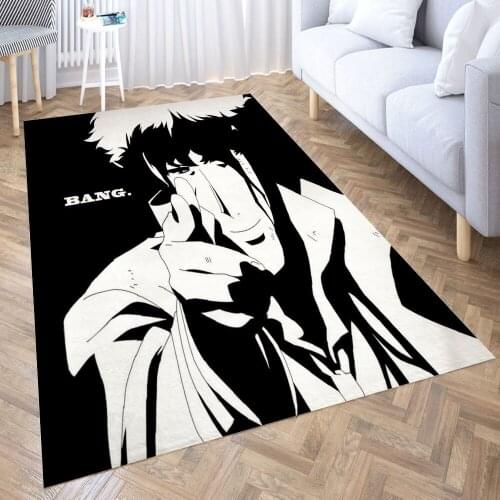 Anime Cowboy Bebop Carpet for Living Room 3D Anime Cartoon Rug Gamer Teen Room Bedside Lounge Rug Kids Children Floor Mats