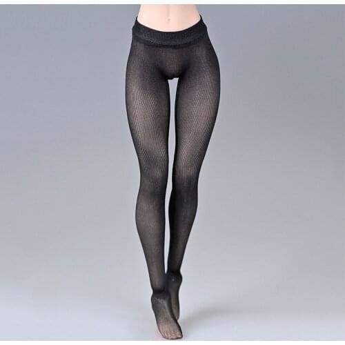 1/6 scale female soldier pantyhose stockings elastic bottom perspective socks model fit 12 inch action figure body