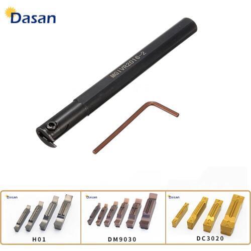 MGIVR2016 MGIVR2520-3 Internal Grooving Tool Holder with 10pcs Carbide Insert CNC Lathe Boring Bar Turning Tool Set