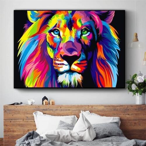 Bear Lion Eagle Modular Posters and Prints Wall art Decorative Picture Canvas Painting For Living Room Home Decor Unframed