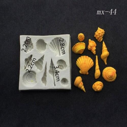 Silicone Mold Set Mermaid Tail Sea Animal Cookie Cake Kitchenware for Home Use STTA889