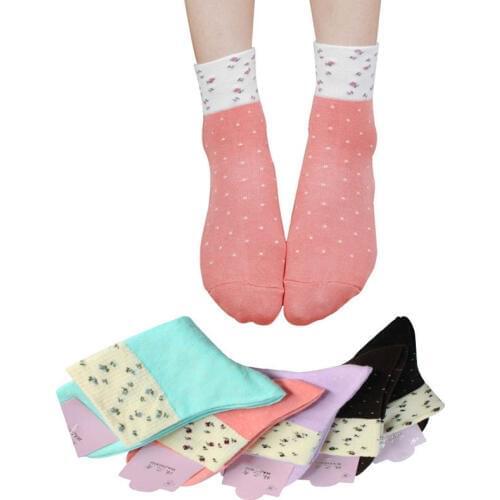 2 Pairs Socks Women Cotton Autumn And Winter Candy Color 200-pin Fashion Cotton Socks Cute High Quality Shaping Woman Sock Meias