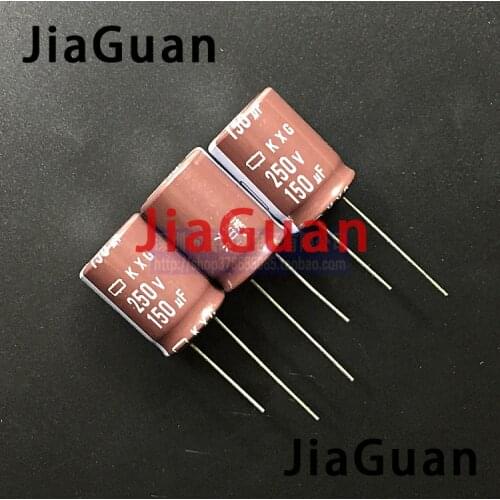 10pcs NEW NIPPON KXG 250V150UF 18x25MM NCC 150uf/250v electrolytic Capacitor 150UF 250V CHEMI-CON kxg 250V 150UF