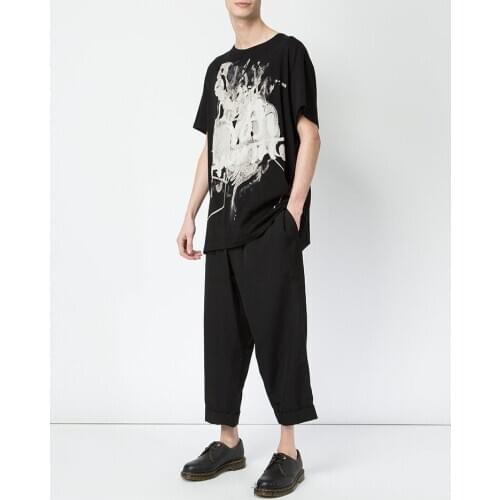 New mens clothing Hair Stylist GD Fashion handmade Loose Curling Classic casual harem pants plus size costumes