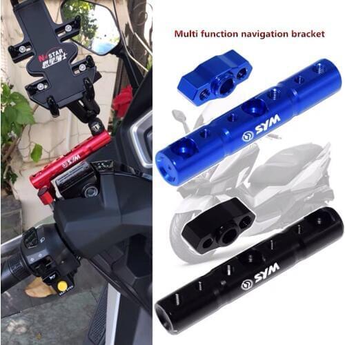 New design motorcycle Accessories CNC Cross Bar rearview mirror expansion bar for SYM CRUISYM 300 JOYRIDE 200i GTS 300i