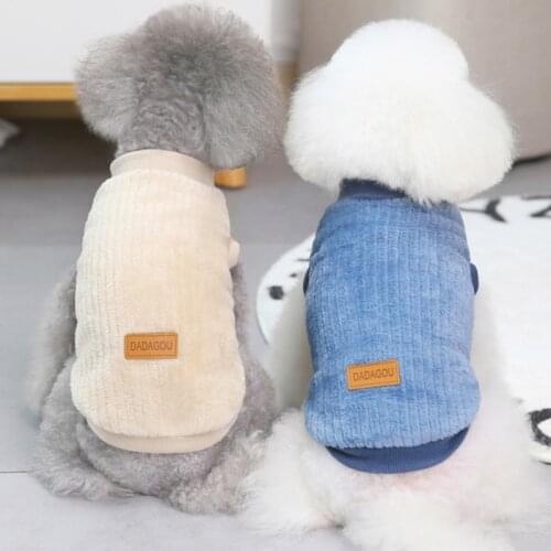 Autumn Winter Pet Clothes Small Dog Cat Velvet Sweaters Winter Dog Fleece Coat Jacket Puppy Clothes Dog Outfit Pet Sweater