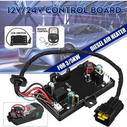 12V/24V Control Board LCD Switch Remote Control For Air Diesel Heater 3-8KW Car Parking Heater Controller Board For Car Trunk