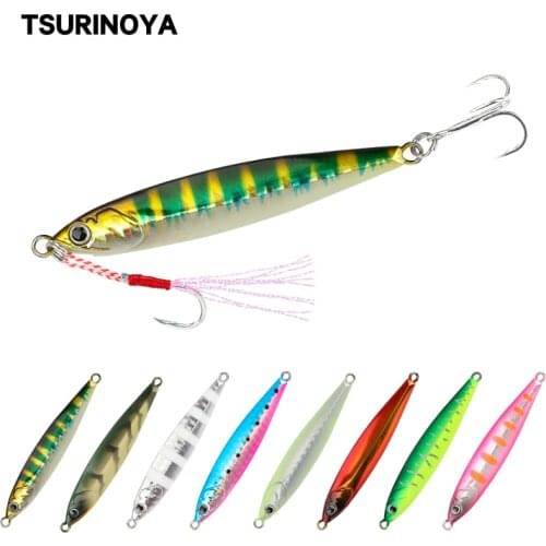 TSURINOYA Inshore Metal Jigging Fishing Lure STINGER 20g 30g 40g Luminous Saltwater Boat Trolling Jig Bait Sinking Wobblers