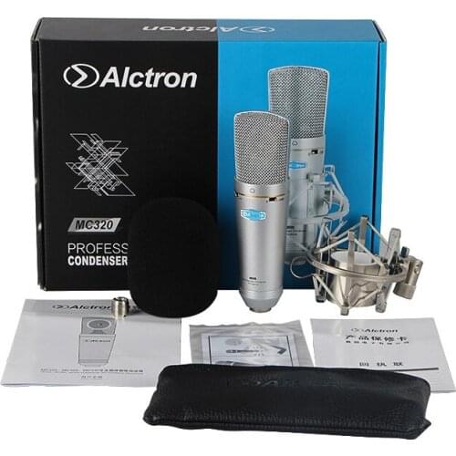 Hot Promotions Alctron mc320 professional transistor condenser microphone Pro recording microphone with 32mm diaphragm
