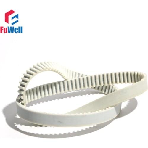 HTD 5M White PU Timing Belt 3630/3640/3650/3670/3680mm Transmisson Belt 15/20/25/30mm Width Toothed Pulley Belt