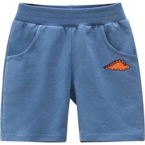 Baby Boys Dinosaur Shorts Children Summer Beach Loose Shorts Casual Pants Cotton Comfortable For Kids 2-10Yrs