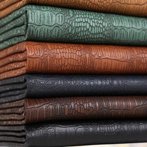 Crocodile pattern home decoration Thick vinyl synthetic pu leather fabric for sofa headboard hard material bag background C973