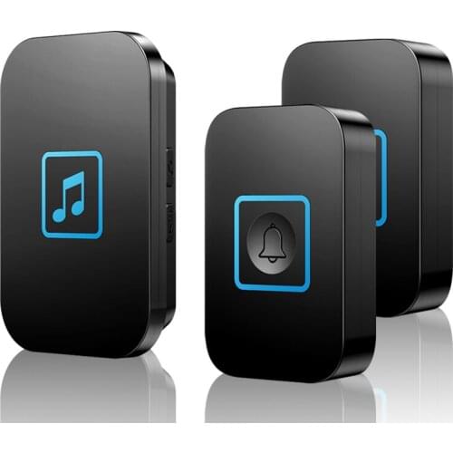 Home Intelligent 2 Button Battery 1 Receiver AC Waterproof 300m Range US EU UK AU Plug Wireless Door Bell Chime