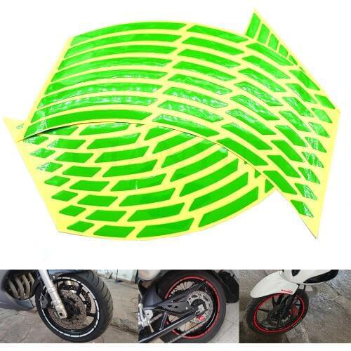 Universal motorcycle car tire tire sticker reflective rim tape For Kawasaki Ninja 300R 300 EX300 250 250R EX250 ZG1000 GTR1000