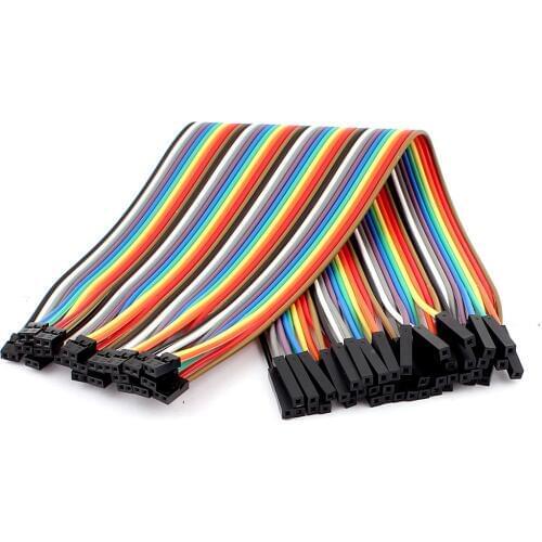 UXCELL 40Pcs 1P 2.54Mm To 2P 2.0Mm Female Jumper Cables Wire 20Cm