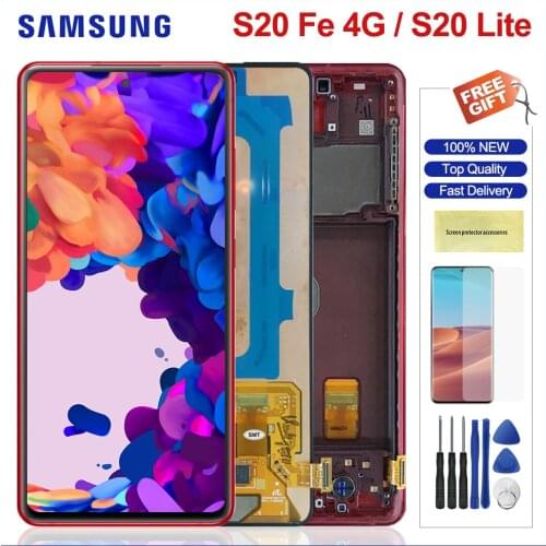 6.5'' Original LCD For Samsung Galaxy S20 Fan Edition S20 FE 5G LCD Display Touch Screen Digitizer For Samsung S20 Lite G780