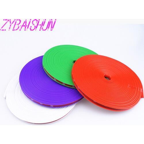 ZYBAISHUN 8 m car wheels trim strips for Peugeot 206 207 208 301 307 308 407 2008 3008 4008
