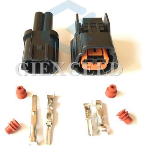 2 Sets 2 Pin 6098-0137 Male Female Auto Electrical Plug Automotive Connector For Hyundai Nissan