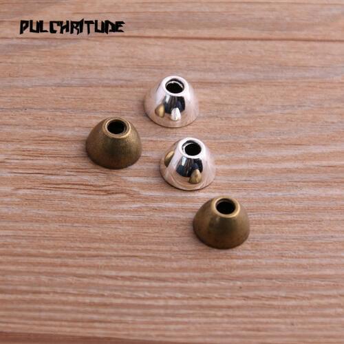 20pcs 7*11*11mm Two Color Receptacle Hollow Bead Cap DIY Spaced Jewelry Accessories Charms For Jewelry Making