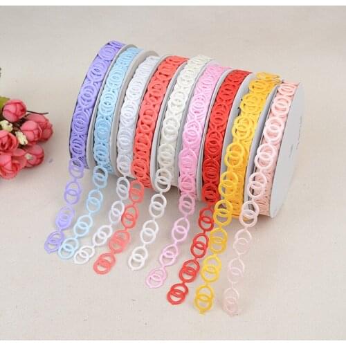 20yards 15mm Ring Pattern Ribbon for Clothing Accessories DIY Hair Accessories Wedding Docoration Supplies
