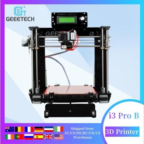Geeetech 3D Printer Reprap i3 Pro B DIY Kit GT2560 Main Board LCD2004 5 Materials Support impresora 3d Power Failure Printing