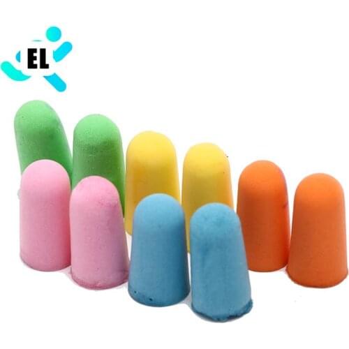 5Pairs Comfort Ear Clip Noise Reduction Foam Soft Ear Plugs Noise Reduction Earplugs Protective For Sleep Slow Rebound Earplugs