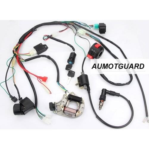CDI Wire Harness Stator Assembly Wiring for ATV Electric Quad 50CC 70CC 90CC 110CC 125CC