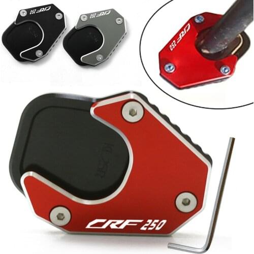 For HONDA CRF 250 RALLY CRF250L 2017-2021 CRF250 CNC Kickstand Motorcycle Foot Side Stand Extension Pad Support Plate Enlarge