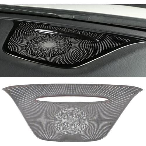 For Mercedes-Benz GLA X156 2013-2019 Stainless Car Dashboard Speaker Cover Loudspeaker Pad Trim Frame Sticker Moulding Accessory