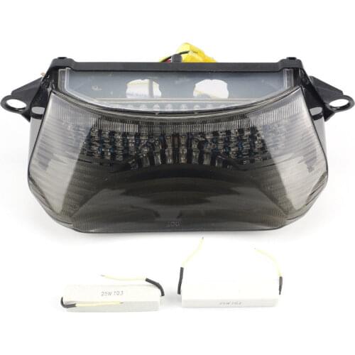 Smoke LED Tail Brake Turn Signal Light Fit For Honda Super Howk VTR1000 VTR1000F 1997-2005