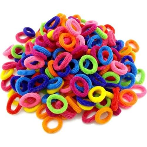 100pcs/lot Big Size Candy Colored Quality Elastic Ponytail Holders Accessories Girl Women Rubber Bands Tie Gum(mix Color)