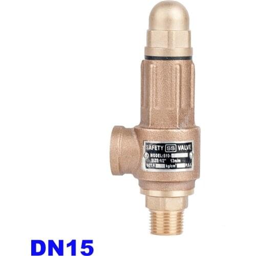 S10 S10L bronze safety valve steam adjustable pressure full copper 1/2 thread DN15 10/20/30bar pressure relief valve with handle