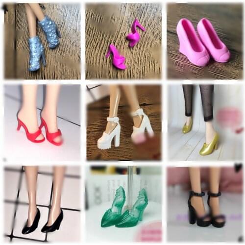 1/6 New Original multiple Colorful Doll Accessories Fashion Sneaker Flat Shoes Genuine Sandals Shoes for Barbie Doll Shoes
