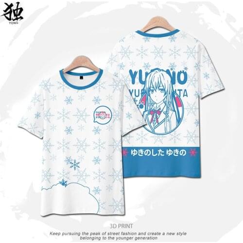 2021 New My Youth Romantic Comedy Is Wrong As I Expected 3D Summer Anime T-Shirt Men/Women Short Sleeve O-Neck Tops