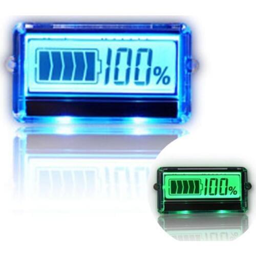New 6-63V Lithium battery indicator module meter voltmeter direct sales LCD display Percentage of remaining Reverse protection