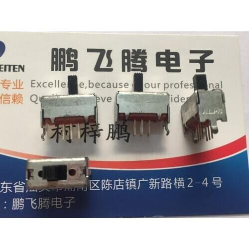Original new 100% SSSF021500 toggle switch 6pin 2 gear sliding switch with bracket double vertical