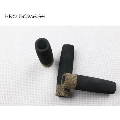 Pro Bomesh 4Pcs/Pack 9.9cm 15.3g Inner Diam 18mm EVA and Rubberized Cork Rear Grip Split Grip DIY Fishing Rod Building Component
