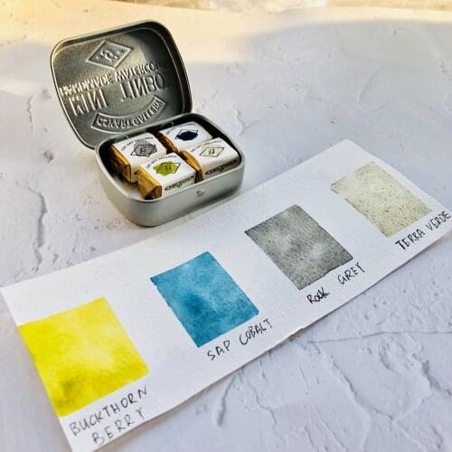 Handmade Mineral Watercolor Paint SAP COBACT Set Layered Color Acuarela Art Supplies For Artist Aquarelle Pigment