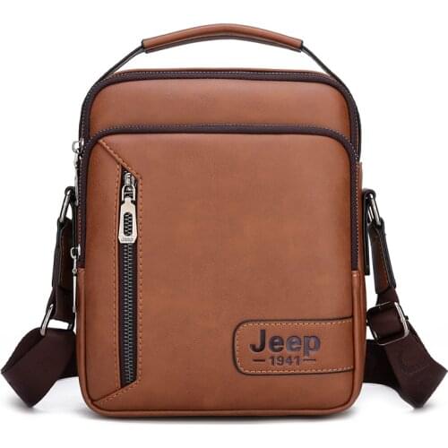 Vintage Mens Handbag Shoulder Bag PU Leather Business Male Messenger Bag Fashion Elegant Mens Bag Top-Handle Handbag Pouch