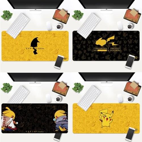 Super Cute Pikachu Mouse Pad Unisex Writing Pad Office Computer Desk Mat Laptop Cushion Waterproof Game E-sports Non-skid Pad