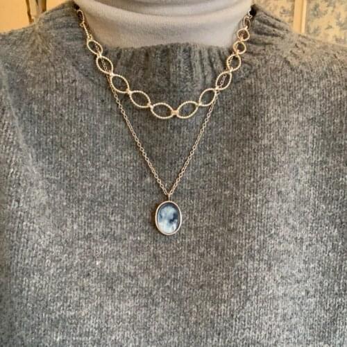 Gothic Punk 100% Authentic 925 Sterling silver Open Hollow Twisted Braid Roped Chain Choker Necklace Jewelry TLX2168