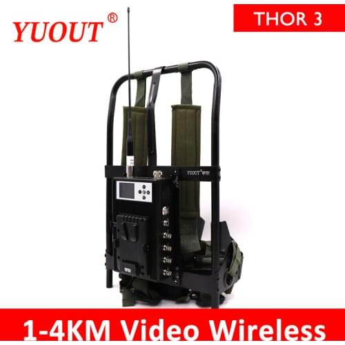 YUOUT THOR 3 HDMI/SDI wireless transmission 1-4KM Suitable for marathon F1 racing live COFDM wireless transmission