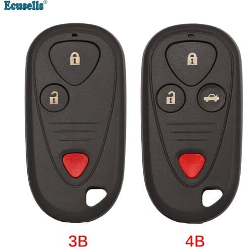 3/4 Button Replacement blank Remote Key Shell For Acura TL TSX RL CL MDX RSX