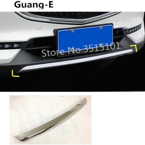 Car Protection Bumper Stainless Steel Engine Trim Front Bottom Grid Grill Grille Hoods Edge For Mazda CX-5 2017 2018 2019 2020
