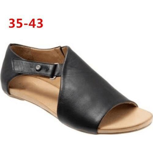 Shoes Women 2020 NEW Summer Sandals Sapato Feminin Comfy PU Shopping Flat Sole Sandal For Women Shoes Peep Toe Sandalias Mujer