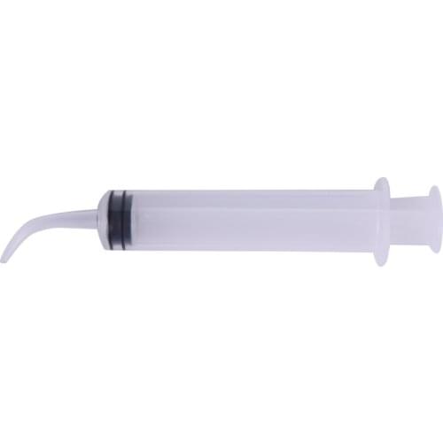 1PCS Whitening Material Dental Instrument 12ml Disposable Dental Irrigation Syringe With Curved Tip Tooth