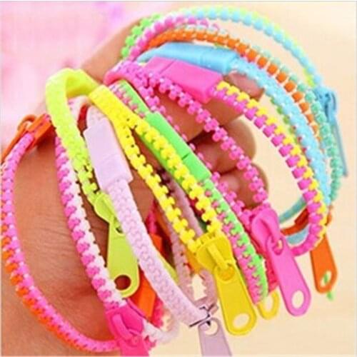 12PCS Friendship Fidget Zipper Bracelets Sensory Toys Bulk Set,Party Favors for Kids Goodie Bags Easter Egg Basket kids toy
